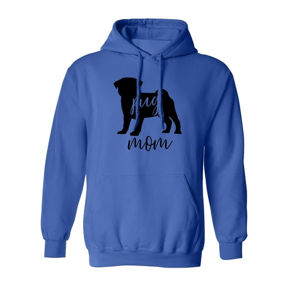 Pug Mom Adult Hooded Sweatshirt