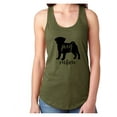 thumbnail image 1 of Pug Mom Racerback Tank, 1 of 3