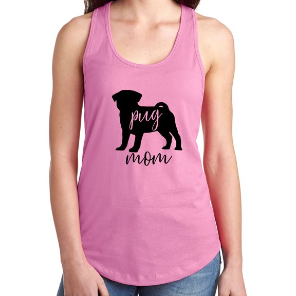 Pug Mom Racerback Tank
