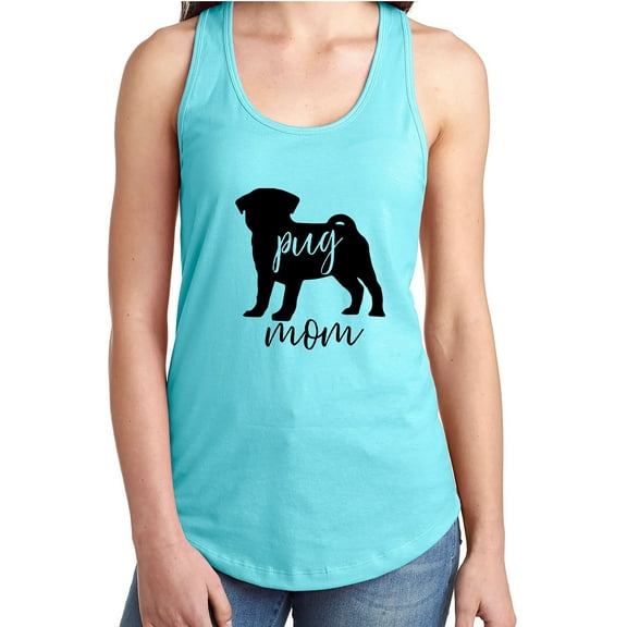 Pug Mom Racerback Tank