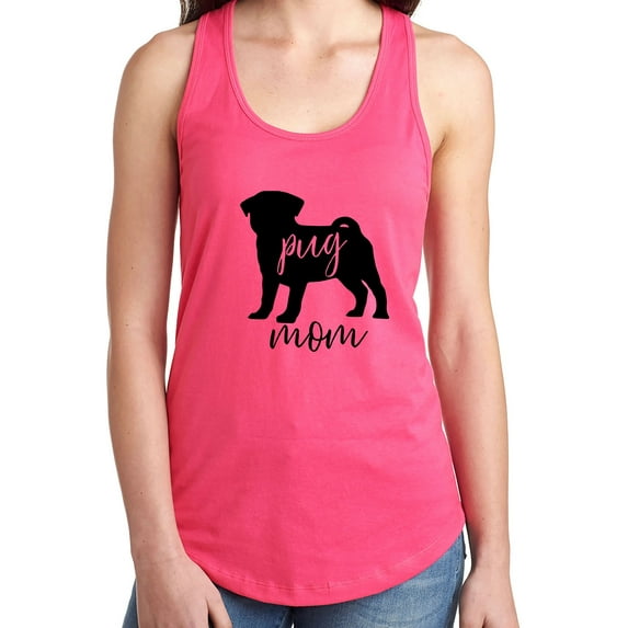 Pug Mom Racerback Tank