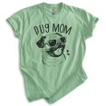 thumbnail image 1 of Pug Mom T-shirt, Unisex Women's Shirt, Pug Owner, Best Dog Mom Gift, Heather Apple Green, Medium, 1 of 6