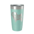 thumbnail image 1 of Pug Mom Tumbler Dog Travel Mug Gift Insulated Laser Engraved Coffee Cup 20 oz Teal, 1 of 1