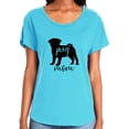 thumbnail image 1 of Pug Mom Womens Dolman Tee, 1 of 1