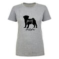 thumbnail image 1 of Pug Mom Womens crewneck tee, 1 of 2