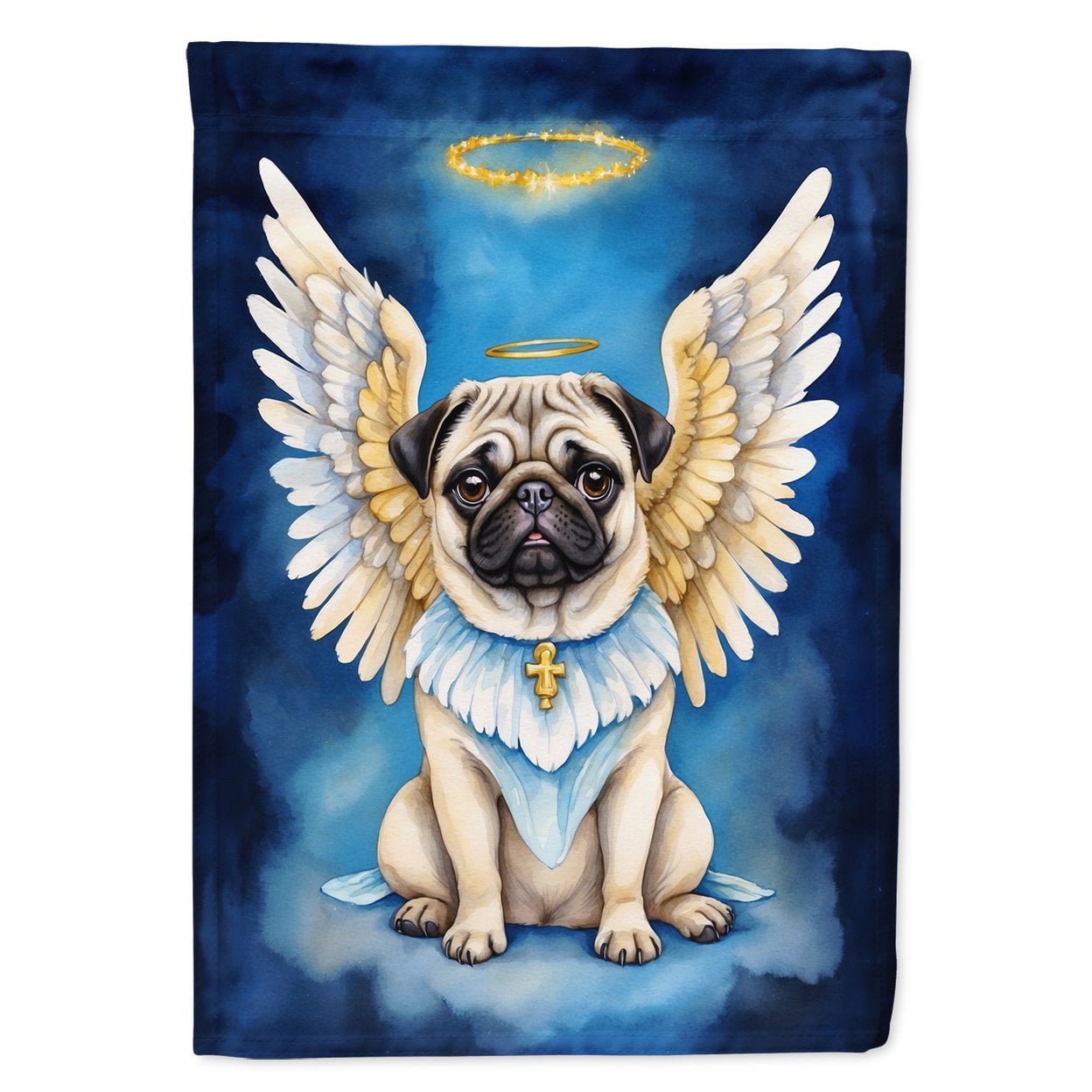 Pug My Angel Garden Flag 11.25 in x 15.5 in