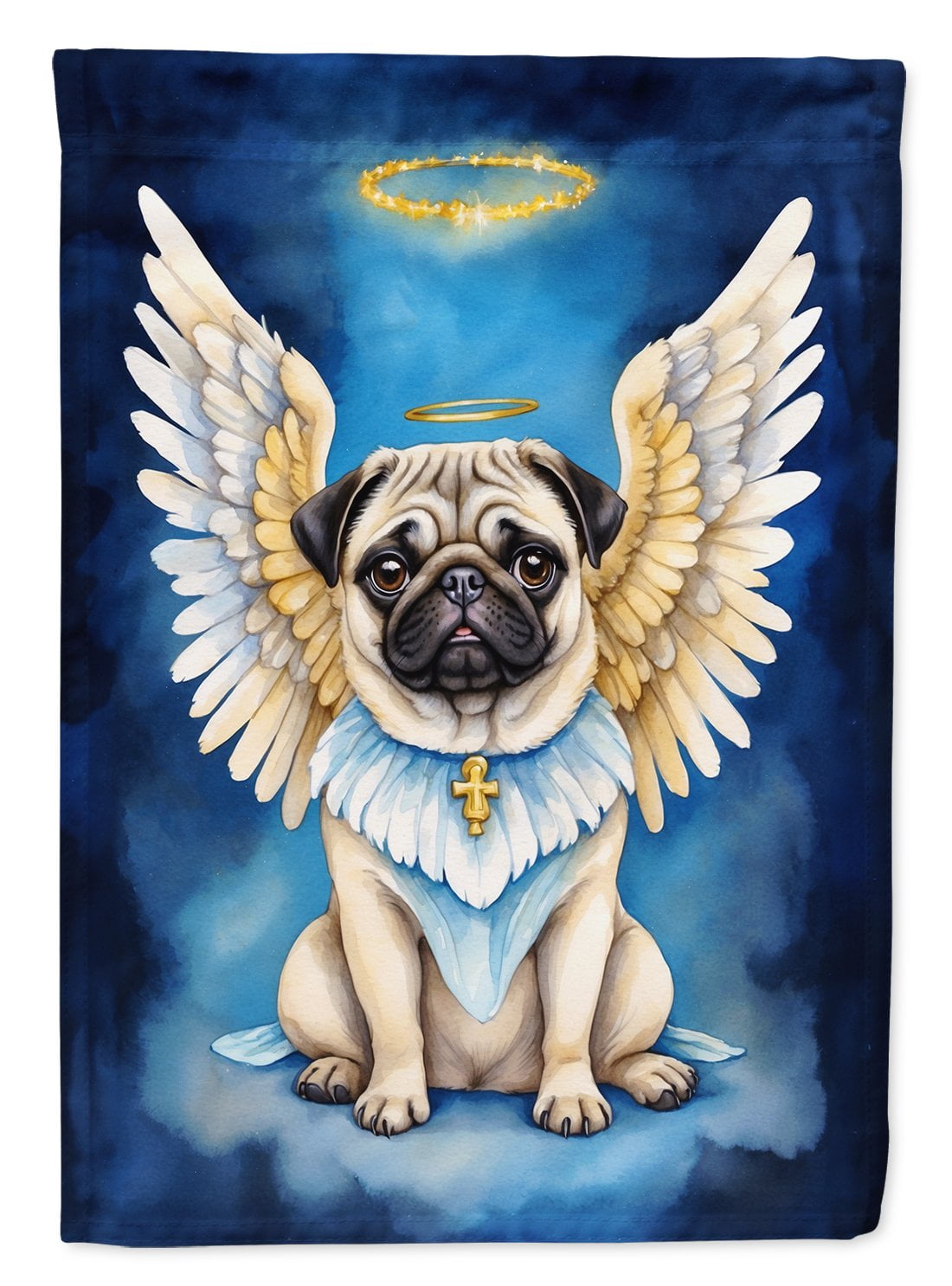 Pug My Angel House Flag 28 in x 40 in