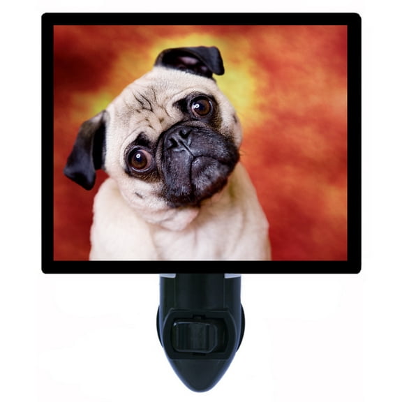 Night Light - Wookie. | Pug Theme, Includes Free Switchable Insert, 4W Bulb, E12 Base