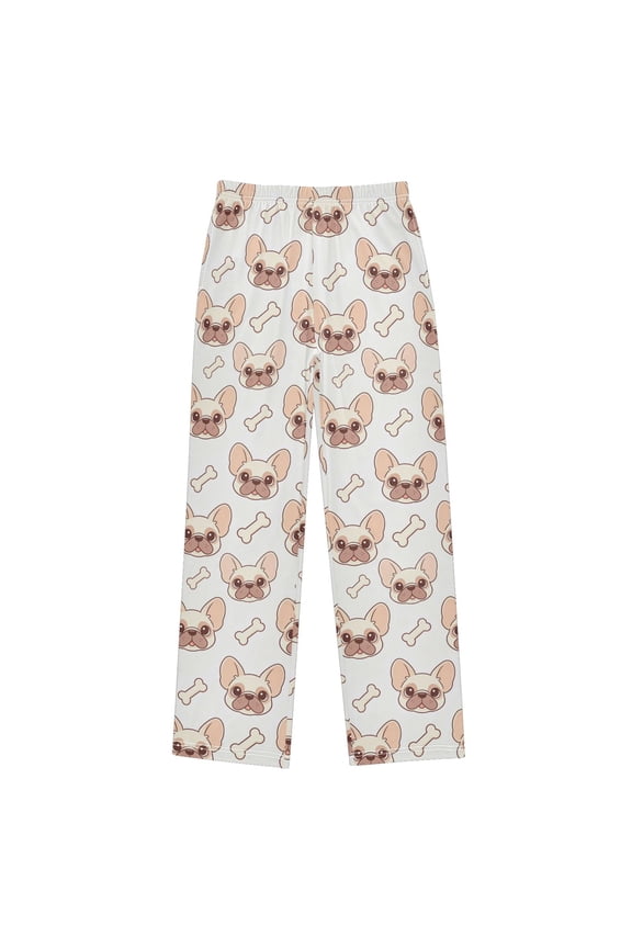 Pug Pajama Pants Soft and Lightweight Elastic Waistband Pajama Pants