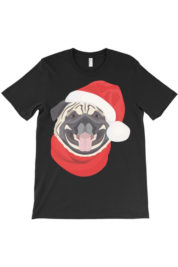 Pug Pet Pug Xmas Merry Christmas Themed Cute and Festive Graphic Design G30097 Unisex T-Shirt, Up to Size 5XL