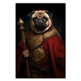 thumbnail image 1 of Pug Pets Portrait Painting of Dog Renaissance Style on Canvas Royal Pet Portrait from Photo, Wall Art Print for Home Decor, Modern Wall Decoration, 1 of 5