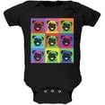 thumbnail image 1 of Pug Pop Art Repeating Squares Black Soft Baby One Piece - 6 month, 1 of 1