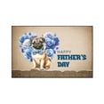 thumbnail image 1 of Pug Proud Dad Happy Father's Day Indoor Rug Dog Lover Gifts Carpet Living Bed Room Sofa Home Decor - 02008, 1 of 5