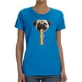thumbnail image 1 of Pug Puke Rainbow T-Shirt Women -Smartprints Designs, Female Small, 1 of 4