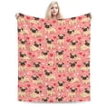 thumbnail image 1 of Pug Puppy Dog Throw Blanket, Gifts For Men Women, Soft Warm Cozy Lightweight Fleece Throw Blankets Sherpa Fuzzy Stuff For Bed Sofa Couch Chair 40"X30", 1 of 7