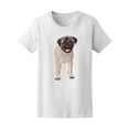 thumbnail image 1 of Pug Puppy Standing In Front T-Shirt Men -Image by Shutterstock, Male 3X-Large, 1 of 2