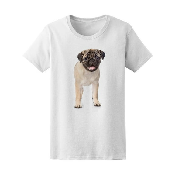 Pug Puppy Standing In Front T-Shirt Men -Image by Shutterstock, Male Large