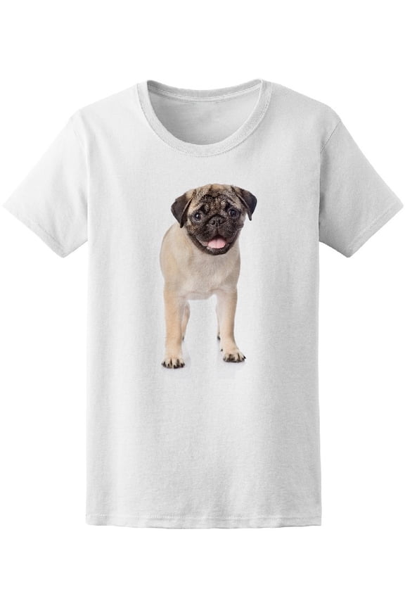 Pug Puppy Standing In Front T-Shirt Men -Image by Shutterstock, Male Large