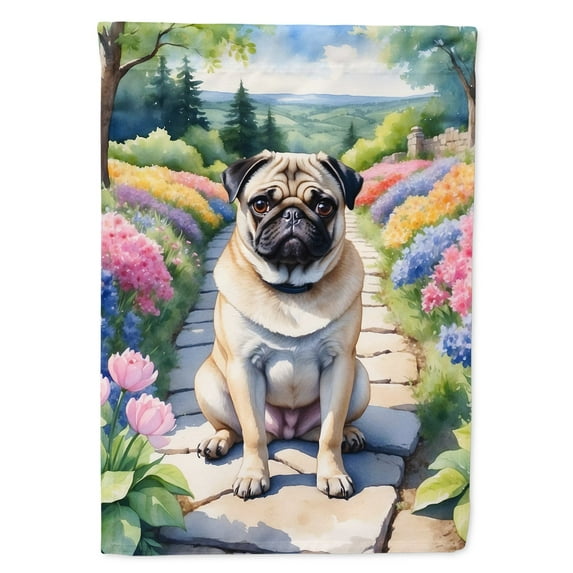 Pug Spring Path House Flag