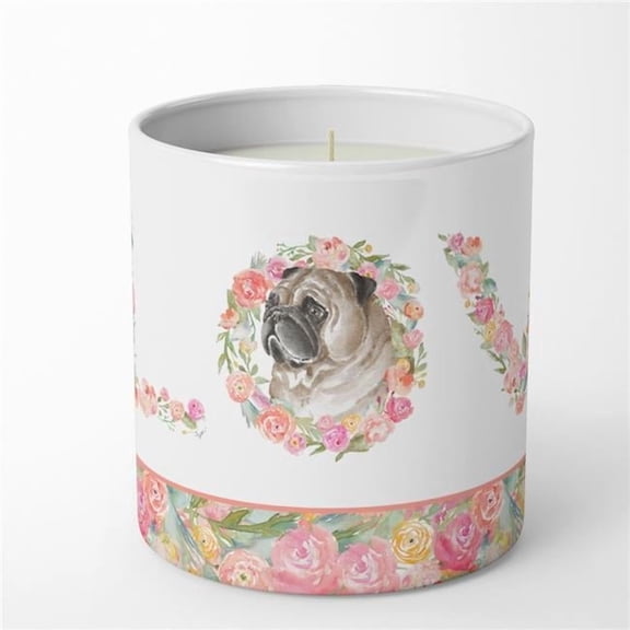 Pug Style 7 LOVE 10 oz Decorative Soy Candle