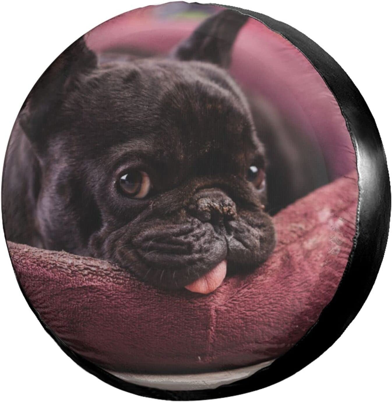 Pug with Sunglasses Spare Tire Covers for Jeep RV Trailer SUV Truck and  Many Vehicle Wheel Covers Sun Protector Waterproof (15 Inch for Diameter  27”-29”)