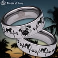 thumbnail image 1 of Pug Tungsten Carbide Ring, 1 of 6