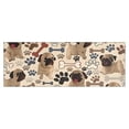 thumbnail image 1 of Pug and Footprint Kitchen Rug Mat,Kitchen Runner Rugs Non Skid Washable,Decorative Kitchen Floor Mats for Kitchen,Sink,Laundry,17"X47", 1 of 5