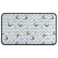 thumbnail image 1 of Pug and Footprints Door Rugs,Washable Non Slip Door Mats Indoor,Decorative Door Mats,Entry Mat Indoor for Entrance,Bedroom,Kitchen,Bathroom,30"x17", 1 of 6
