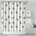 thumbnail image 1 of Pug and Footprints Shower Curtain 84"x72" ,Bathroom Decorative Shower Curtains Set with 12 Hooks,Modern Waterproof Washable Shower Curtain, 1 of 1