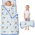 thumbnail image 1 of Pug and Footprints Toddler Nap Mats for Kids Preschool,Sleeping Mat Bag or Kids,Toddler Sleeping Bag,Toddler Nap Mat or Daycare, 1 of 6