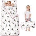 thumbnail image 1 of Pug and Footprints Toddler Nap Mats for Kids Preschool,Sleeping Mat Bag or Kids,Toddler Sleeping Bag,Toddler Nap Mat or Daycare, 1 of 6