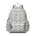 thumbnail image 1 of Pug and Love Heart Backpack for School,Cute School Bag,Schoolbag with Adjustable Shoulder Straps & Padded Back,13.4"x11"x4.7", 1 of 6