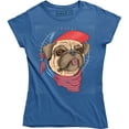 thumbnail image 1 of Pug with USA Flag Dog - Dogs Art Animal Pet Pets Puppies Women's T-Shirt, 1 of 4