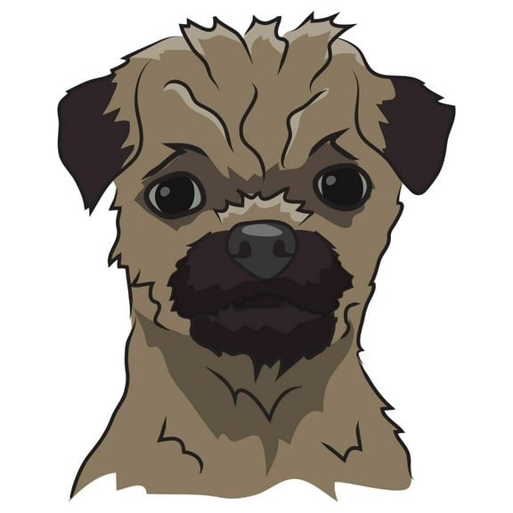 Pugapoo Decal | Indoor/Outdoor | Dog Lover Super Cute Sticker for SUV Windows, Dorm Rooms, Bedroom, Offices | SignMission personalized gift | 12"