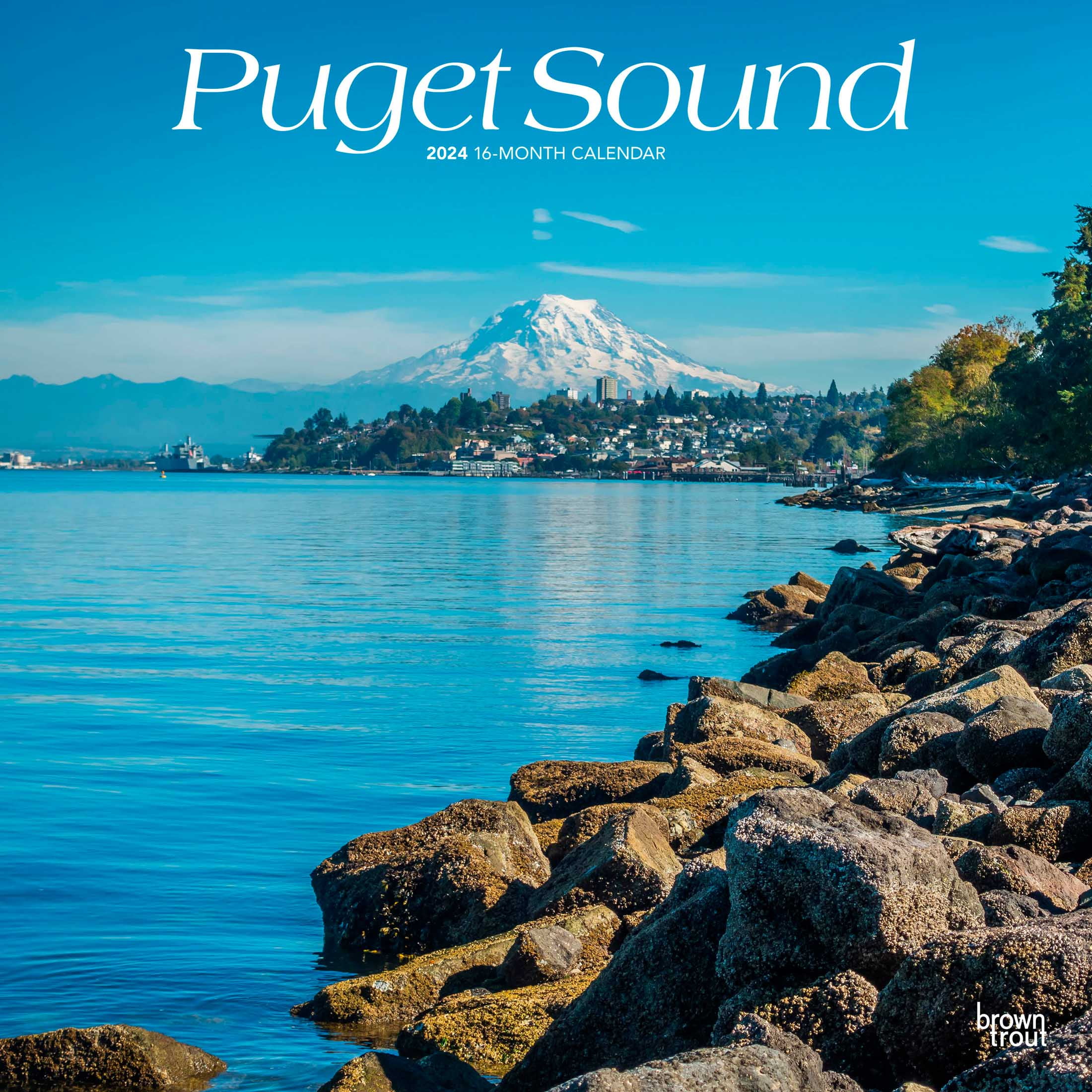 Puget Sound 2025 Wall Calendar 12x12 by Browntrout