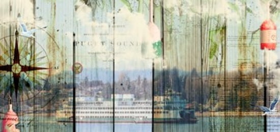 Puget Sound Canvas Art - Sandy Lloyd (31 x 15)