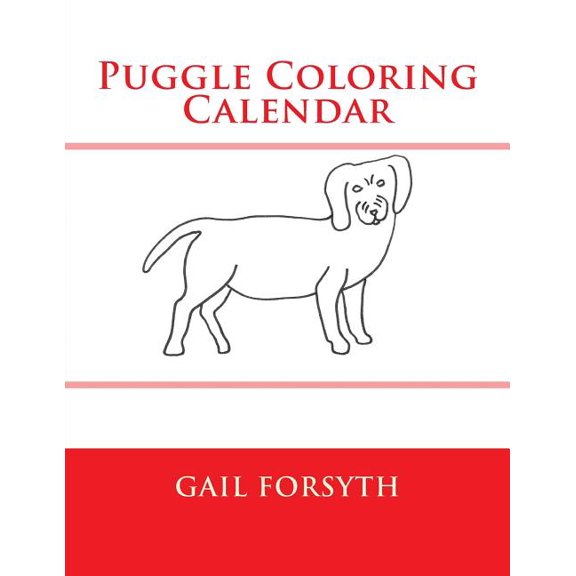 Puggle Coloring Calendar