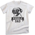thumbnail image 1 of Puggle Dad T-shirt, Unisex Men's Shirt, Puggle Owner, Best Dog Dad Gift, Heather Ash, X-Small, 1 of 6