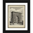 thumbnail image 1 of Pugin, A. 15x18 Black Ornate Wood Framed with Double Matting Museum Art Print Titled - Porte St. Denis, 1 of 4