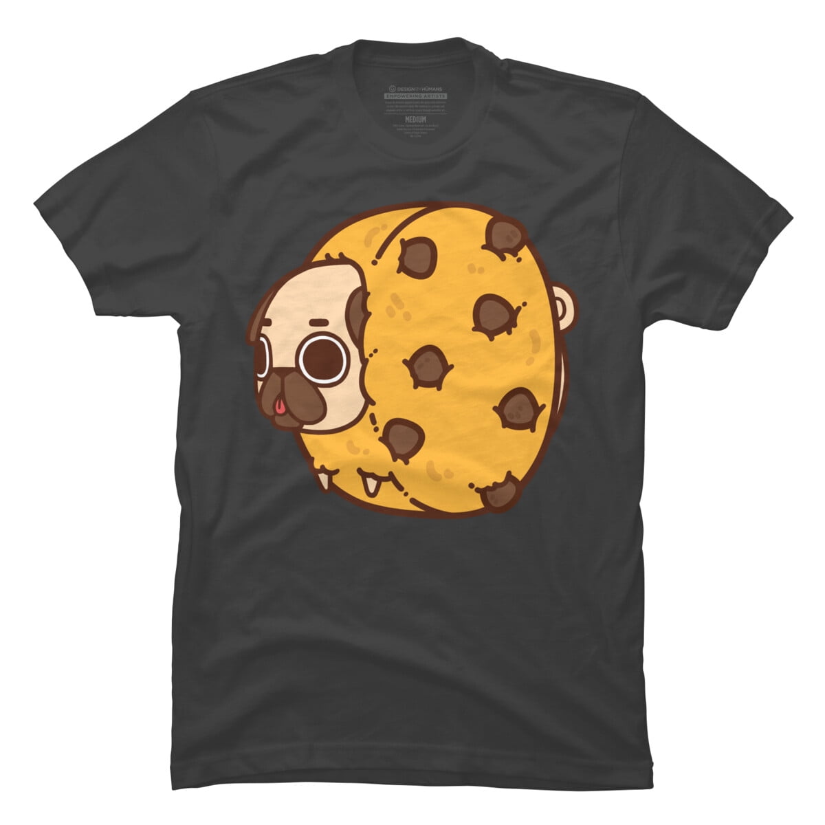 Puglie Cookie Mens Charcoal Gray Graphic Tee - Design By Humans 2XL ...