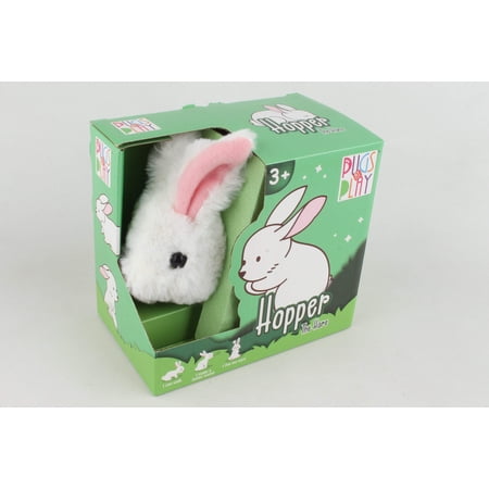 Pugs At Play PAP10 6.5 x 3.5 x 6 in. Pugs at Play Hopper Jumping Rabbit Plush Toy