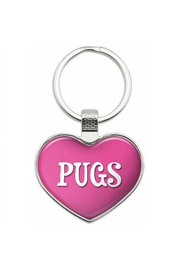 - I Love Dogs Metal Heart Keychain Key Chain Ring, Multiple Colors Available