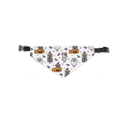 Pugs In Halloween Costumes Bandana -Image by Shutterstock, x-Large