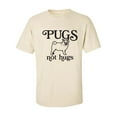 thumbnail image 1 of Pugs Not Hugs Adult Short Sleeve T-shirt, 1 of 4