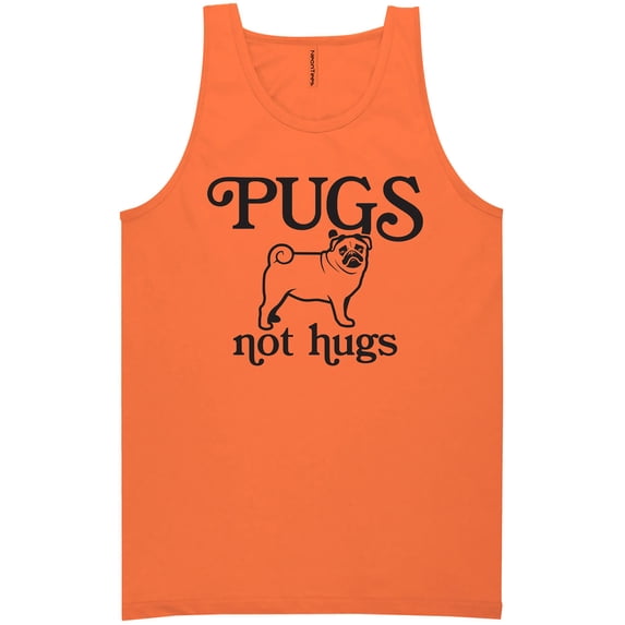 Pugs Not Hugs Neon Tank Top