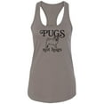 thumbnail image 1 of Pugs Not Hugs Racerback Tank, 1 of 2
