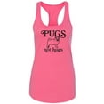 thumbnail image 1 of Pugs Not Hugs Racerback Tank, 1 of 2