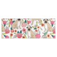 thumbnail image 1 of Pugs and Pioneer Flower Kitchen Rug Mat,Kitchen Runner Rugs Non Skid Washable,Decorative Kitchen Floor Mats for Kitchen,Sink,Laundry,17"X47", 1 of 5