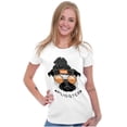 thumbnail image 1 of Pugster Hipster Dog Glasses Beanie Womens Slim Fit Graphic Tee Brisco Brands L, 1 of 5
