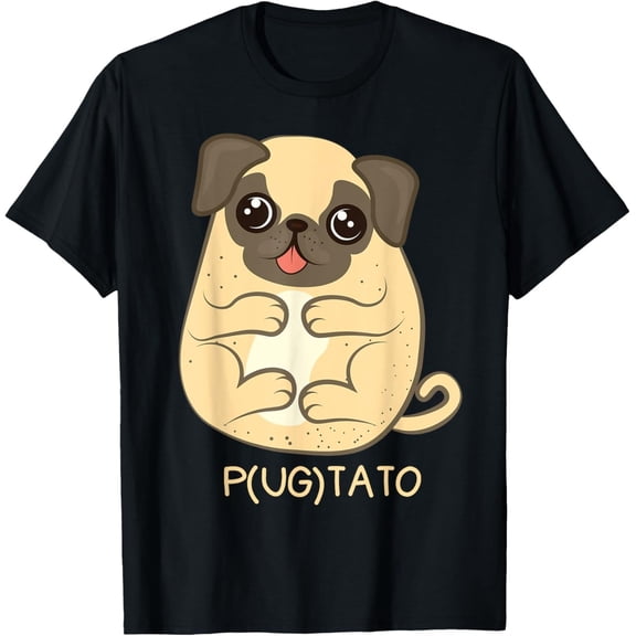 Pugtato T-Shirt – Funny Pug Potato Dog Lover Tee